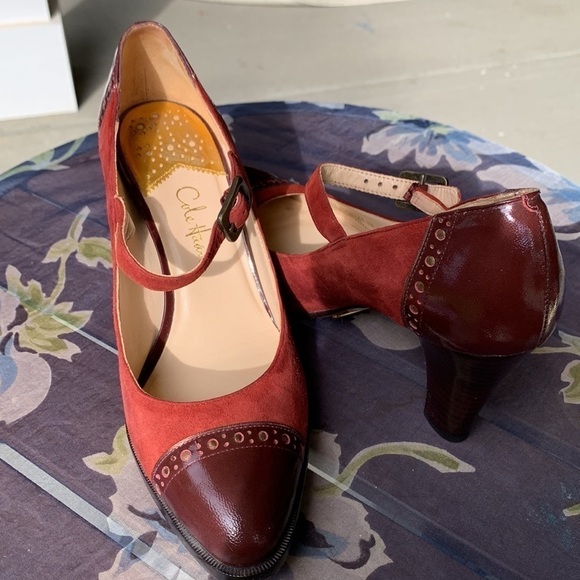 Cole Haan shoes MaryJanes color and suede trending now size 6.5 B no slip bottom - Picture 9 of 10